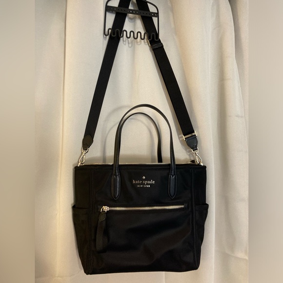 Kate Spade nylon shoulder tote with handles and strap - Picture 2 of 6